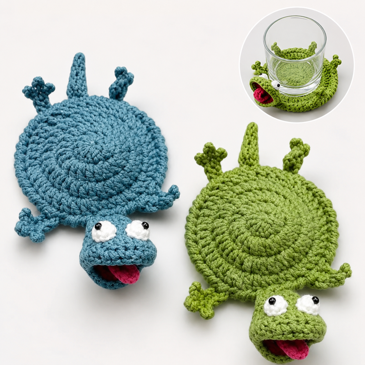Handmade Crochet Lizard Coaster