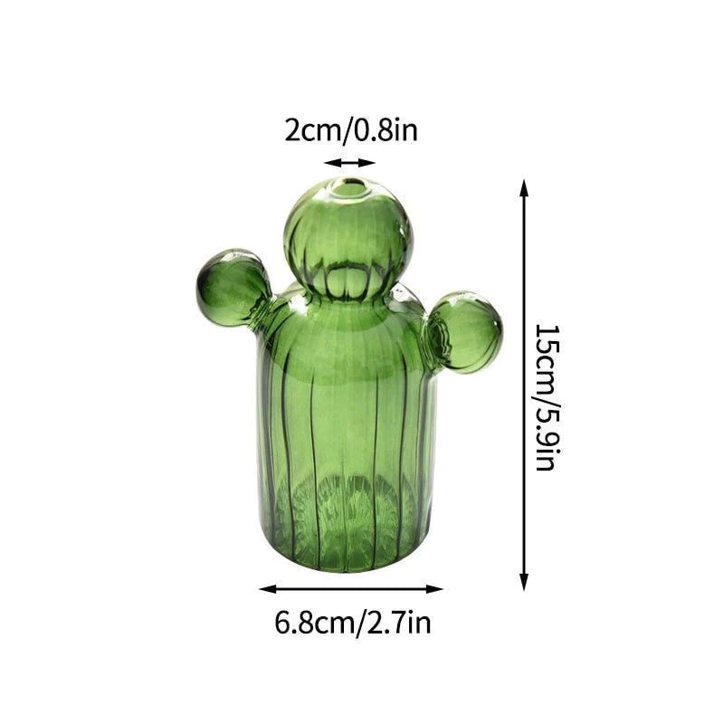 Crystal Cacti Vase - Set of 3