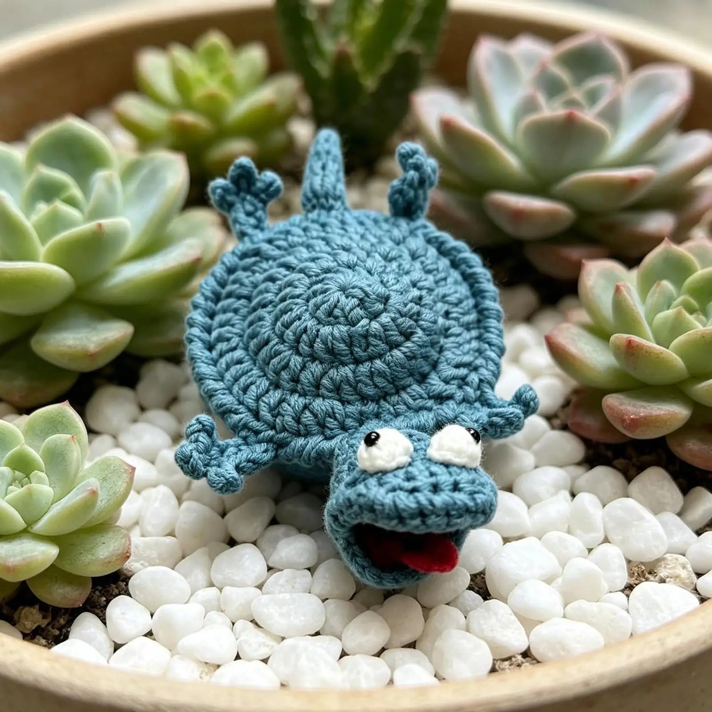 Handmade Crochet Lizard Coaster