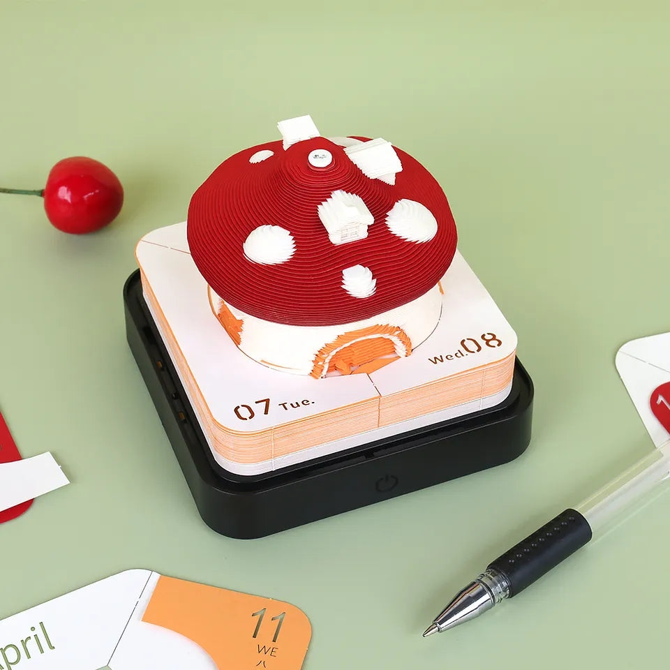 Mushroom House Calendar  (with Lights)