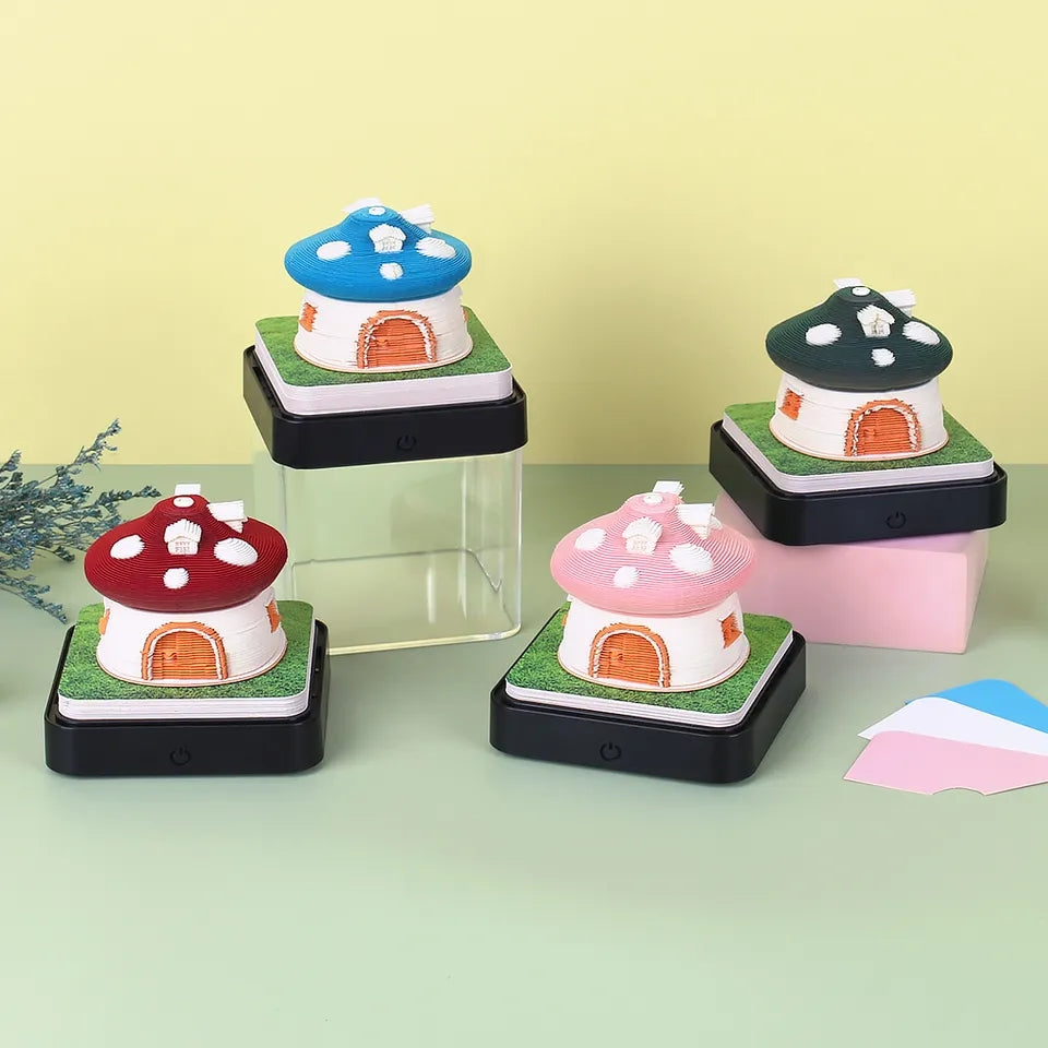 Mushroom House Calendar  (with Lights)