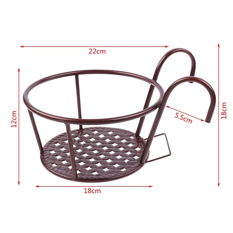 Set of 3 - Hanging Balcony Basket