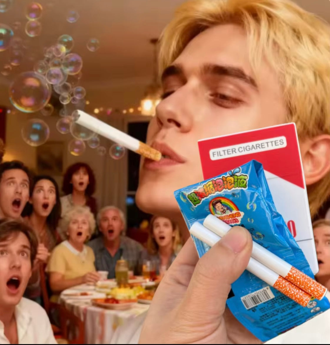 Cigarette-Shaped Bubble Toy