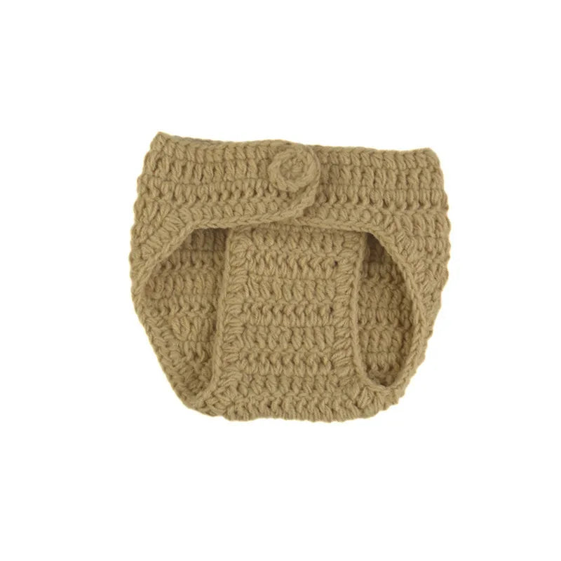 Newborn Baby Yoda Knit Costume Set