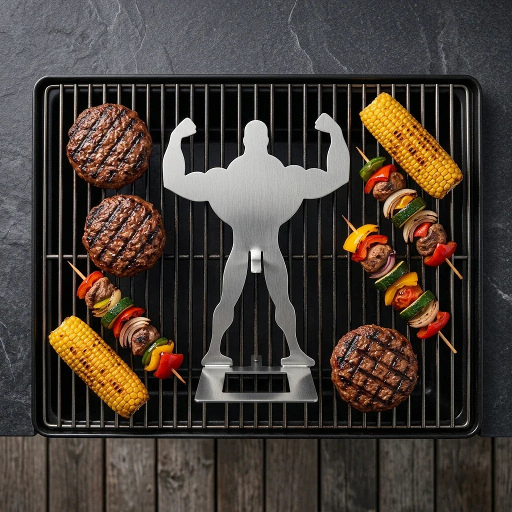 Flex Grill Buddy™ – Funny Stainless Steel BBQ Tool Holder