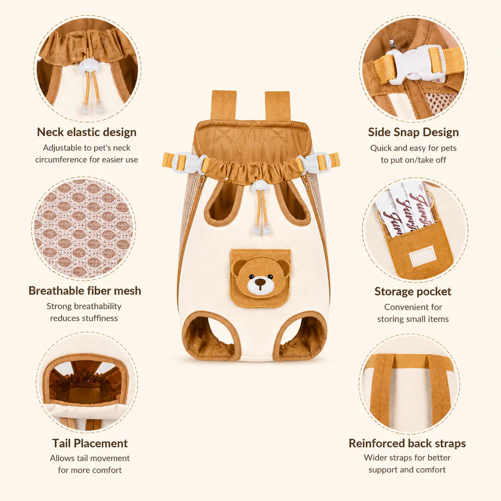 🐱 CozyCat™ Hands-Free Pet Carrier Backpack