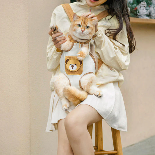 🐱 CozyCat™ Hands-Free Pet Carrier Backpack