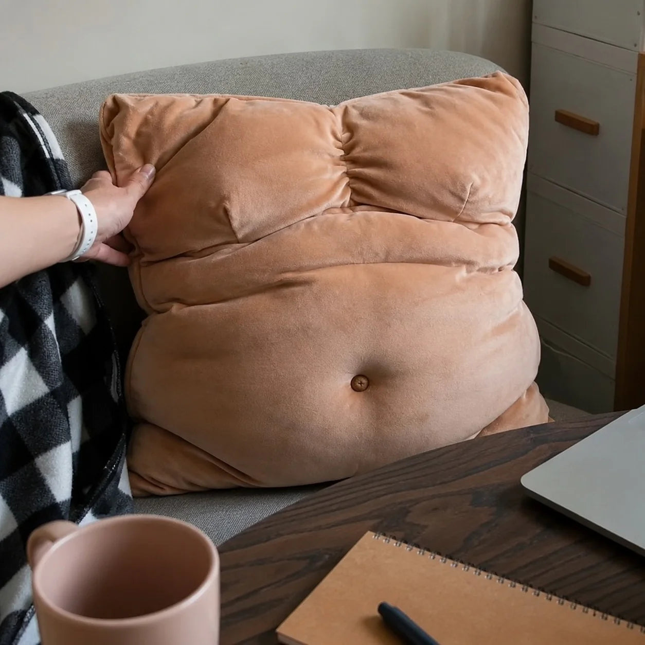 DAD BOD COUCH THROW PILLOW