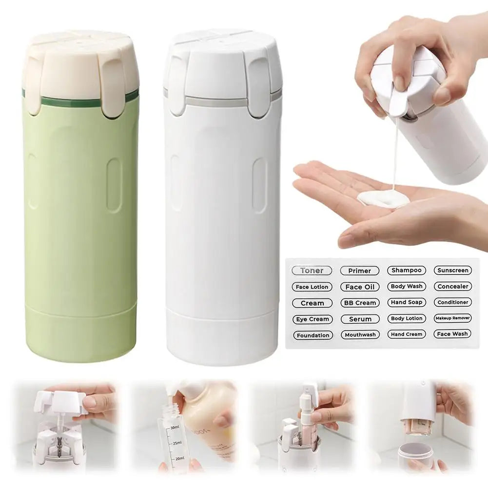 4-in-1 Leakproof Travel Dispenser Bottle