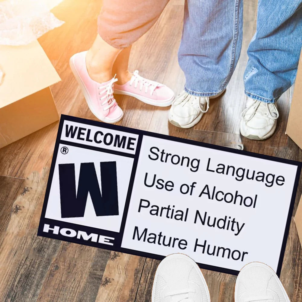 Funny “W Home” Welcome Doormat