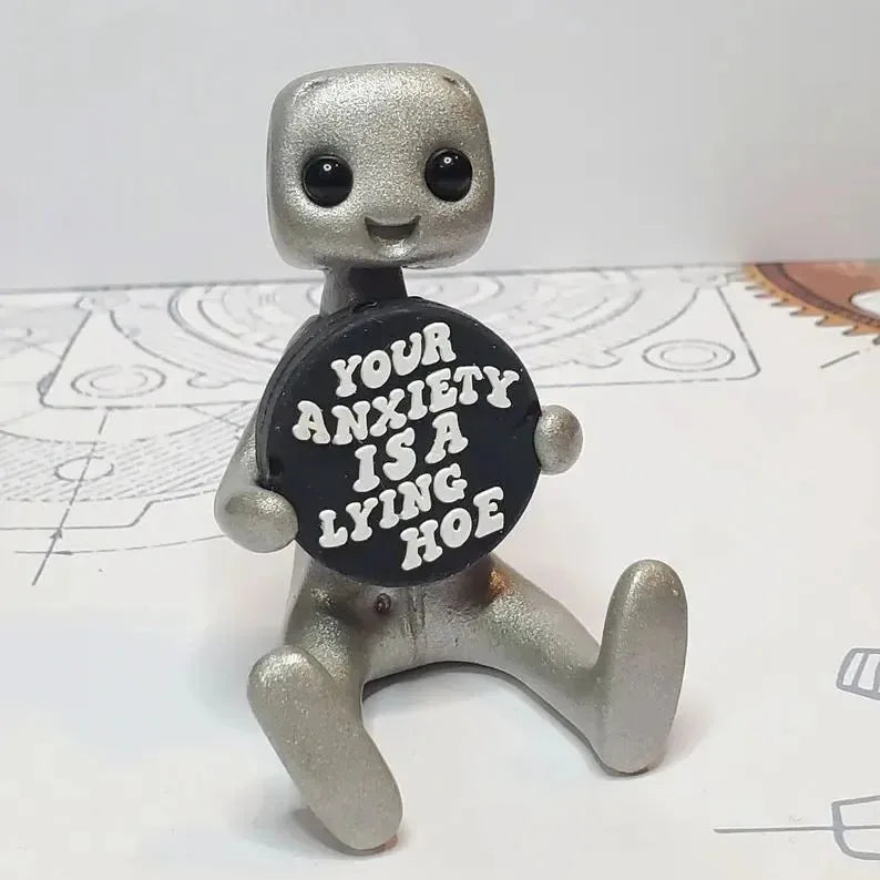 "Anxiety Is A Lying Hoe" – The Sassy Mental Health Desk Robot