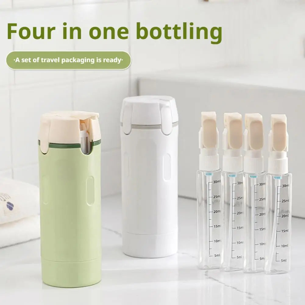 4-in-1 Leakproof Travel Dispenser Bottle