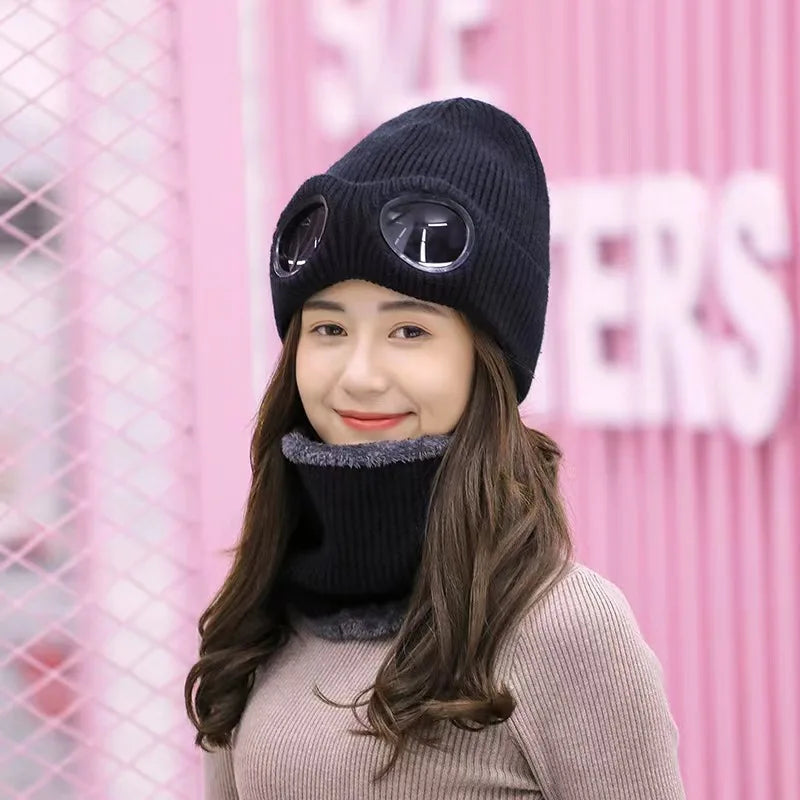 USINEX Goggle Knit Beanie 🕶️