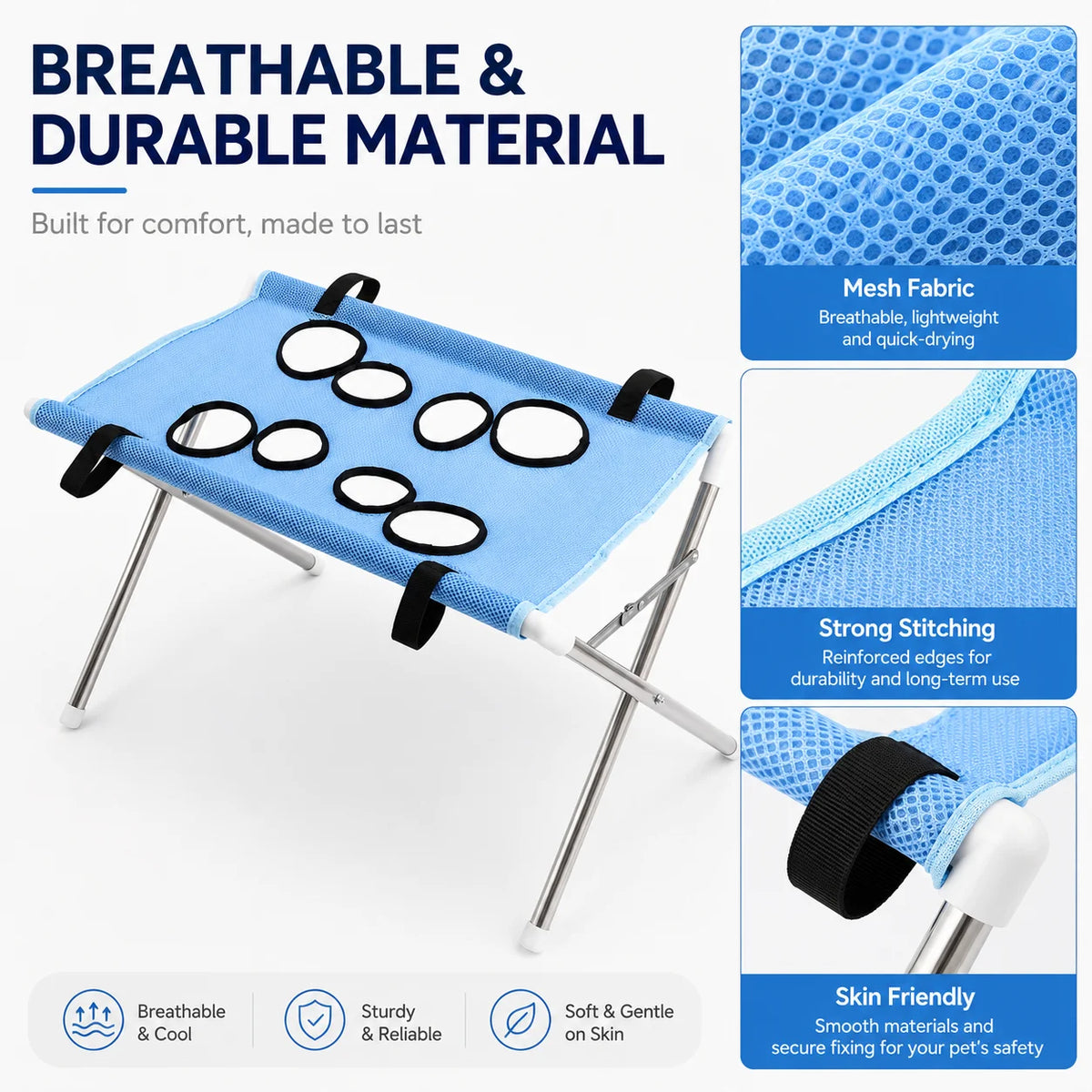 Adjustable Pet Grooming Hammock Stand