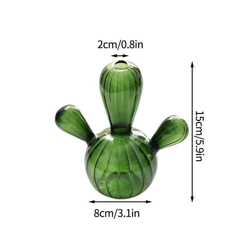 Crystal Cacti Vase - Set of 3