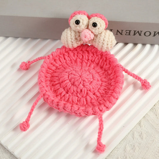 Handmade Crochet Flamingo Coaster 🦩