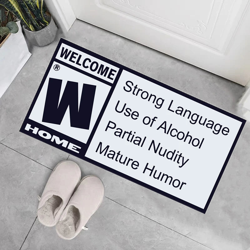 Funny “W Home” Welcome Doormat