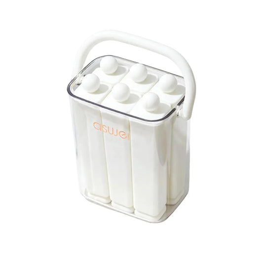 Durable Long Bar Silicone Ice Tray - 12-Slot Popsicle Maker