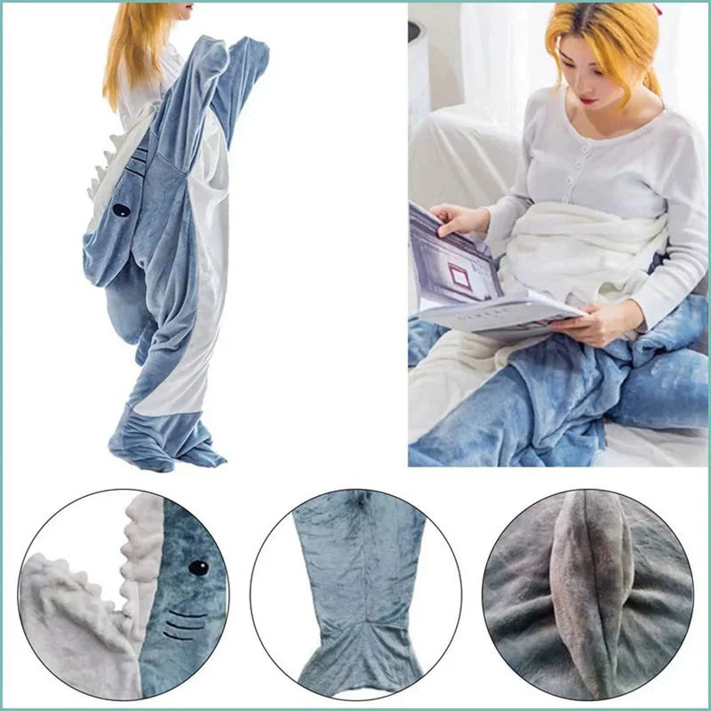 🦈 Shark Costume Blanket