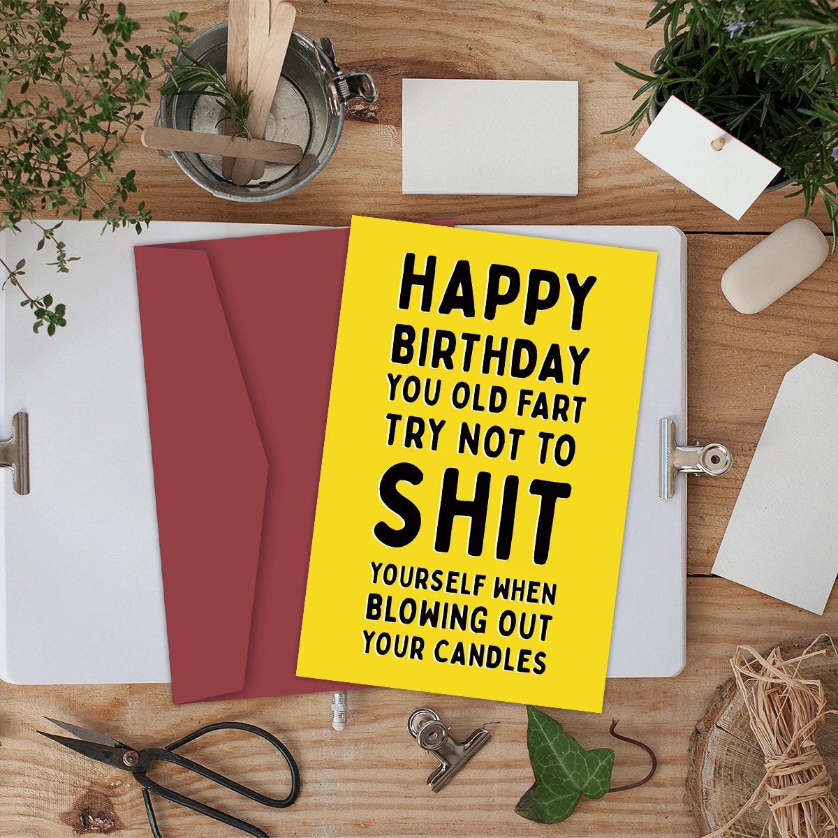 Funny Happy Birthday Card