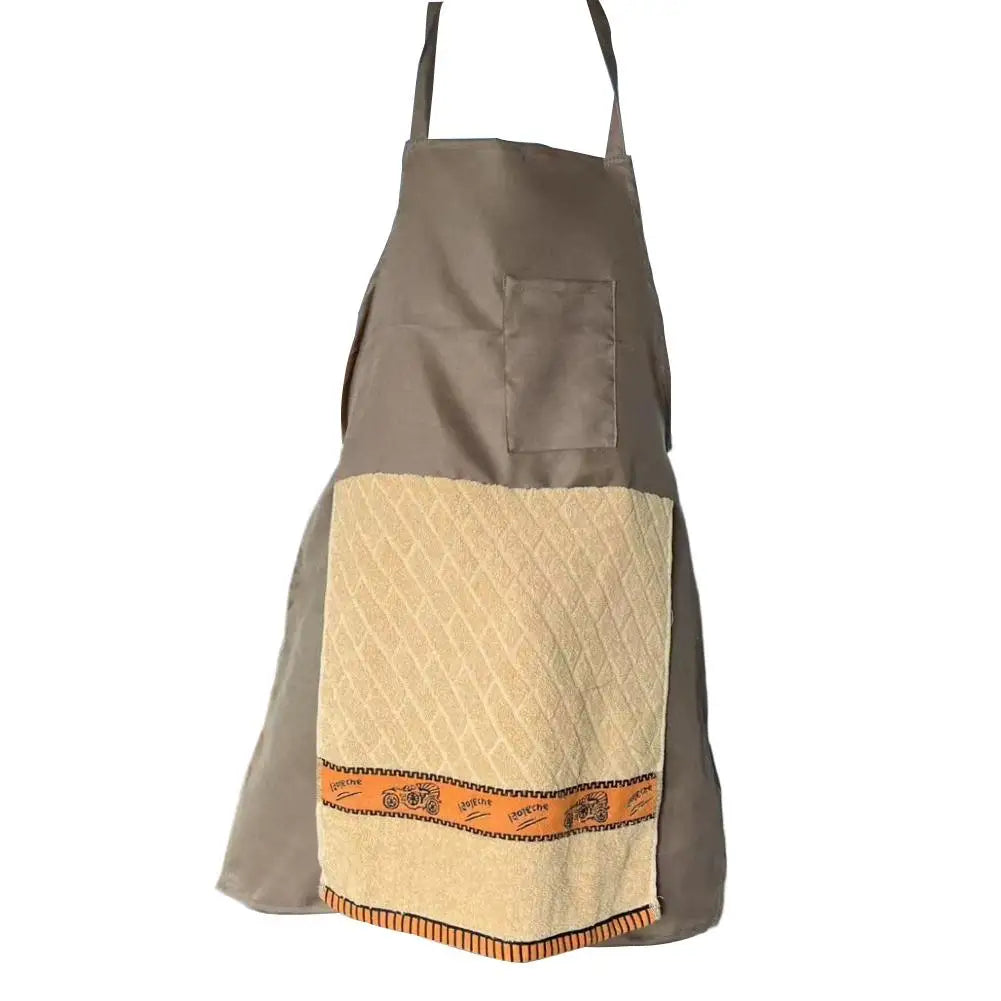 Novelty Chef Apron with Hand Towel Design & Front Pocket