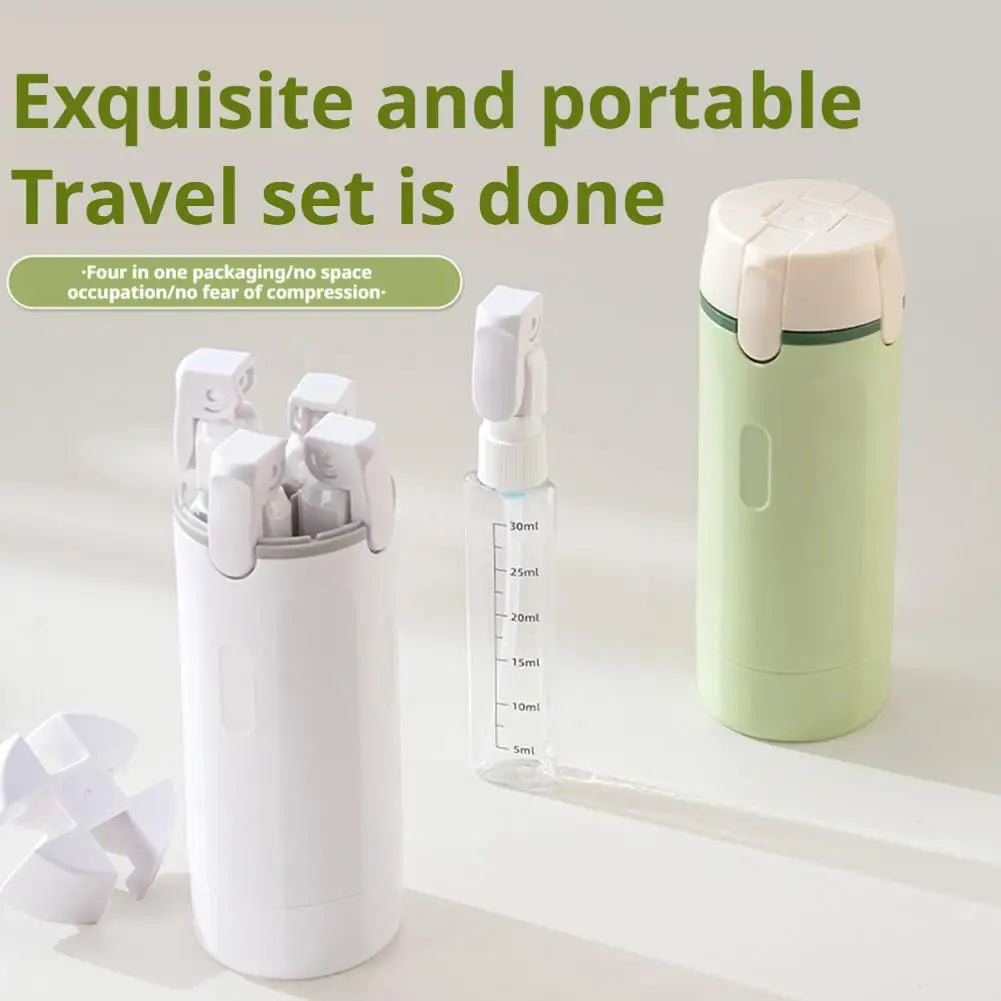4-in-1 Leakproof Travel Dispenser Bottle