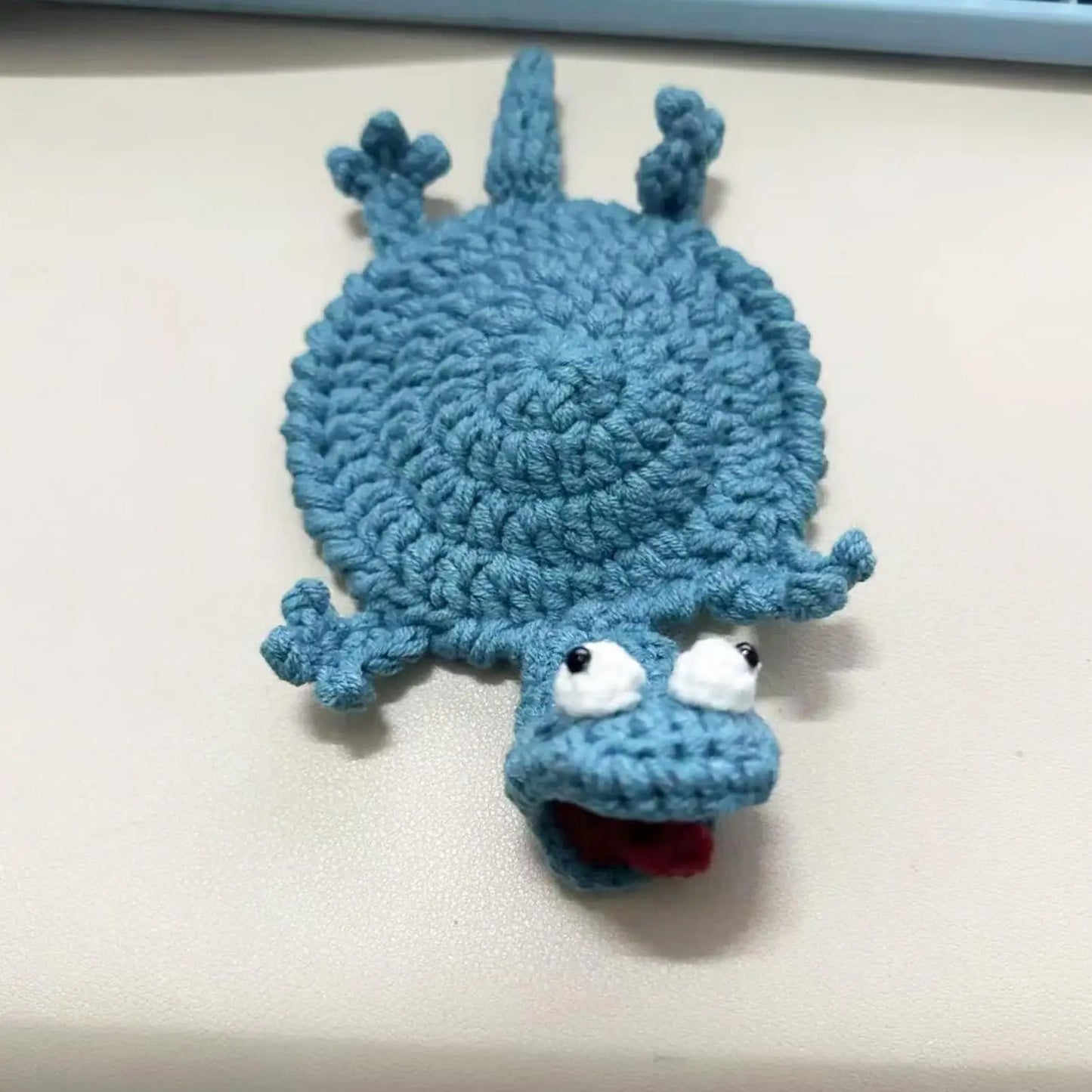 Handmade Crochet Lizard Coaster