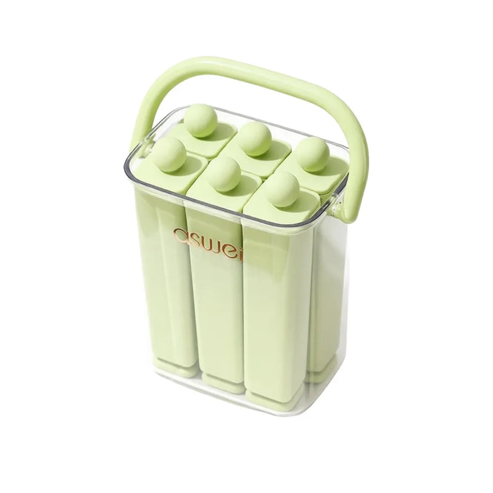 Durable Long Bar Silicone Ice Tray - 12-Slot Popsicle Maker