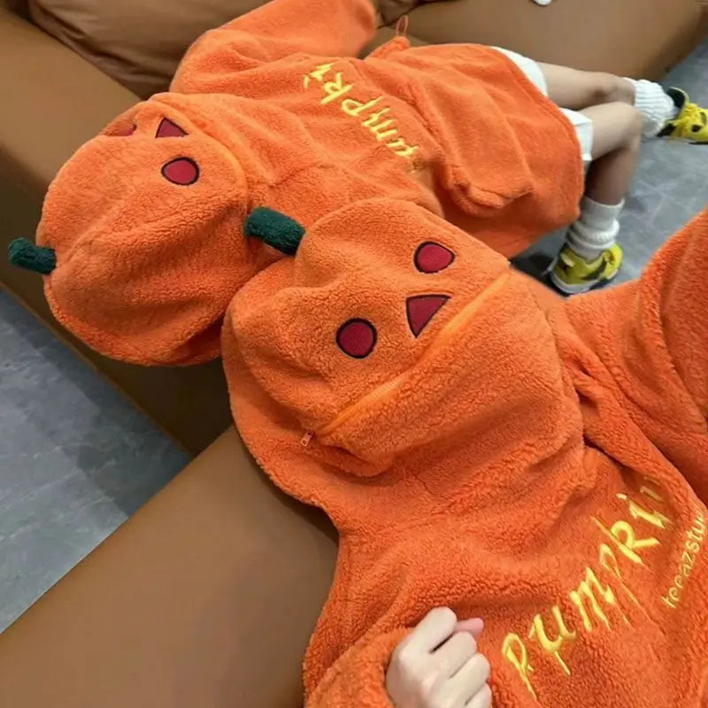 Pumpkin King Oversized Fleece Hoodie