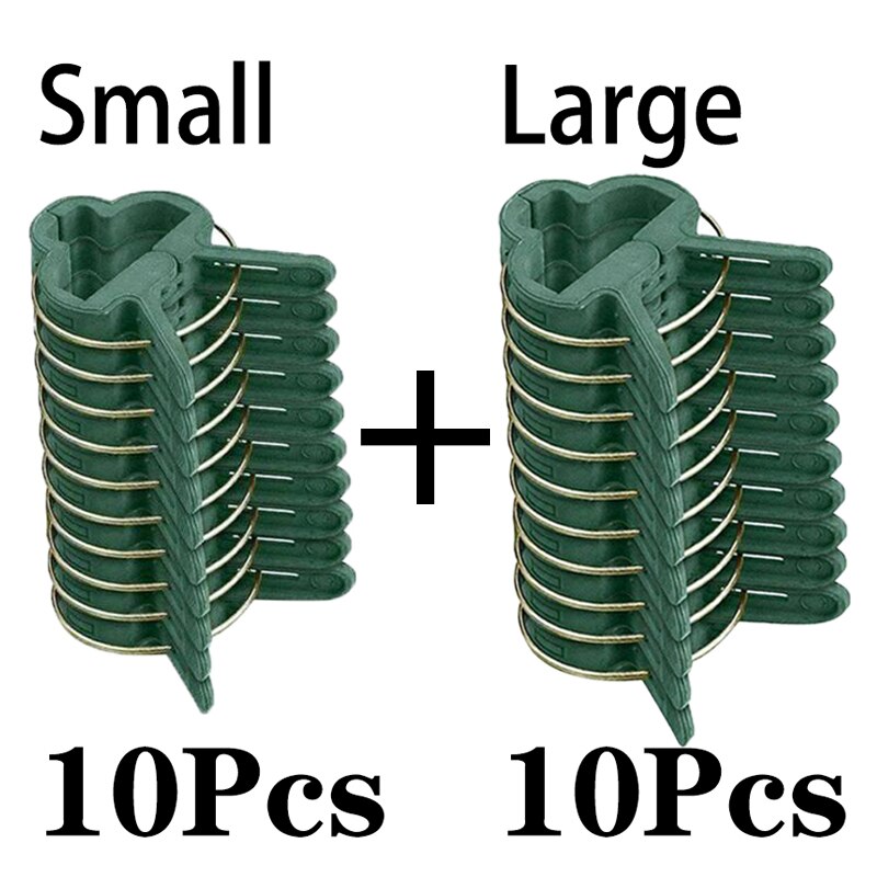 20Pcs Green Garden Plant Fixed Clips