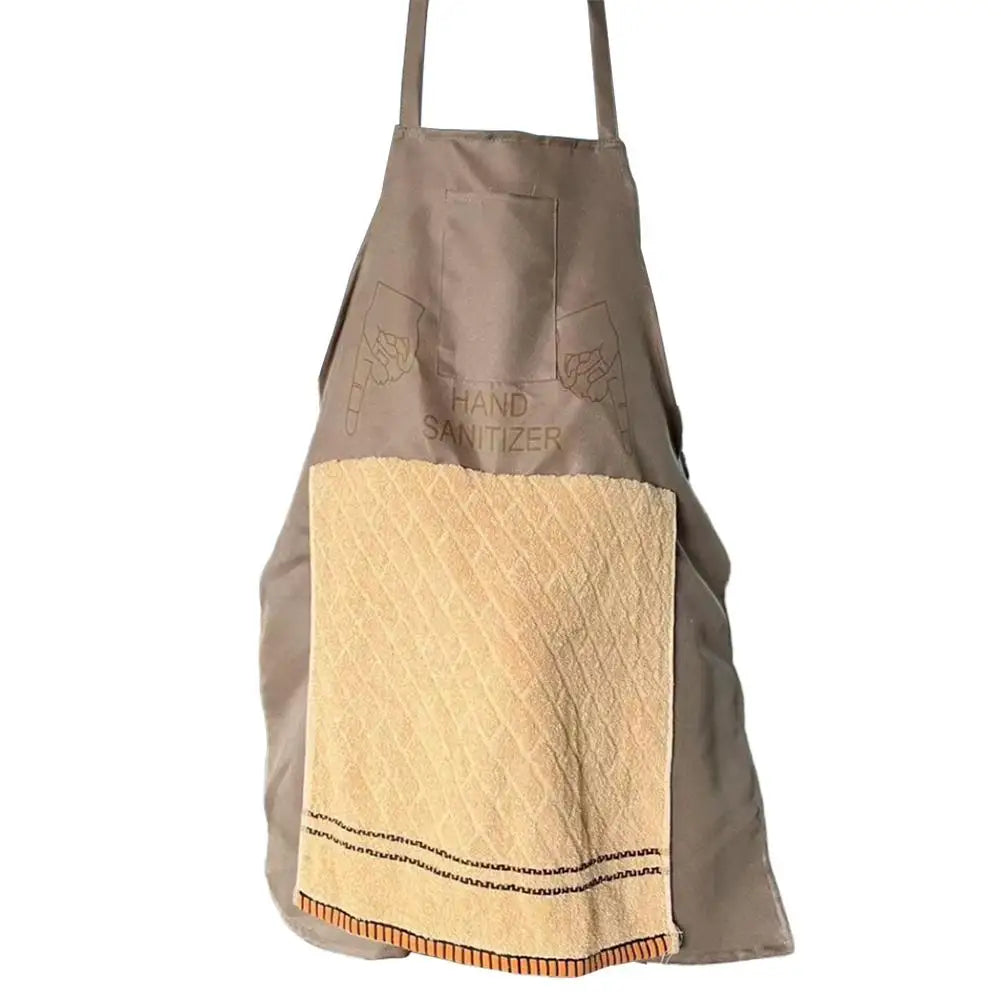 Novelty Chef Apron with Hand Towel Design & Front Pocket