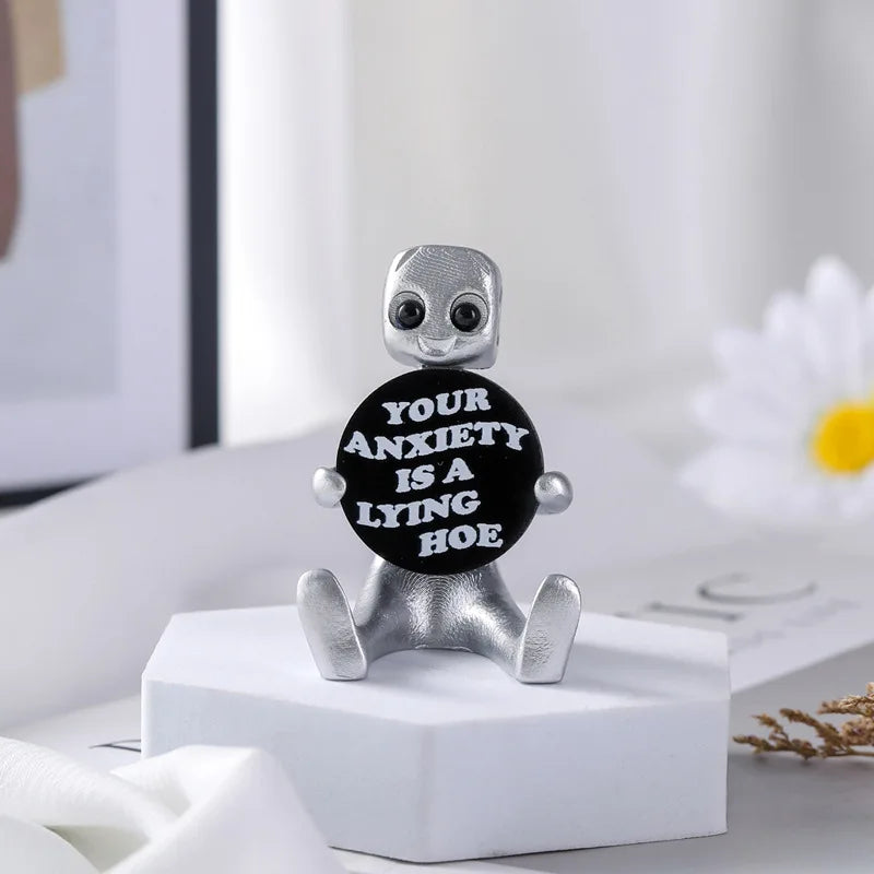 "Anxiety Is A Lying Hoe" – The Sassy Mental Health Desk Robot