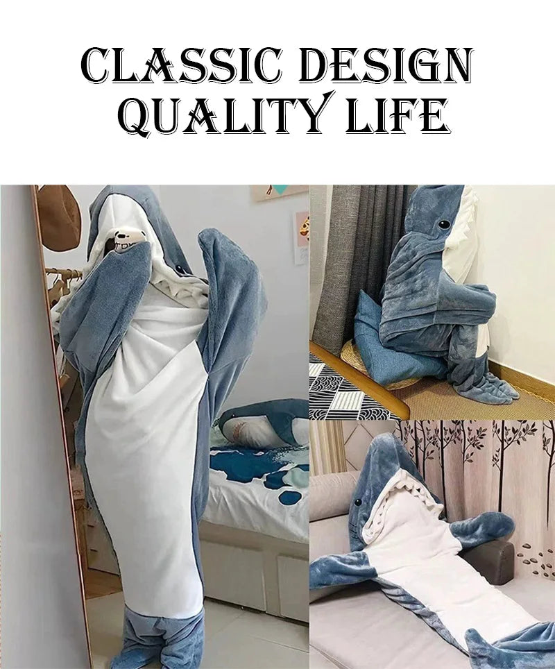 🦈 Shark Costume Blanket