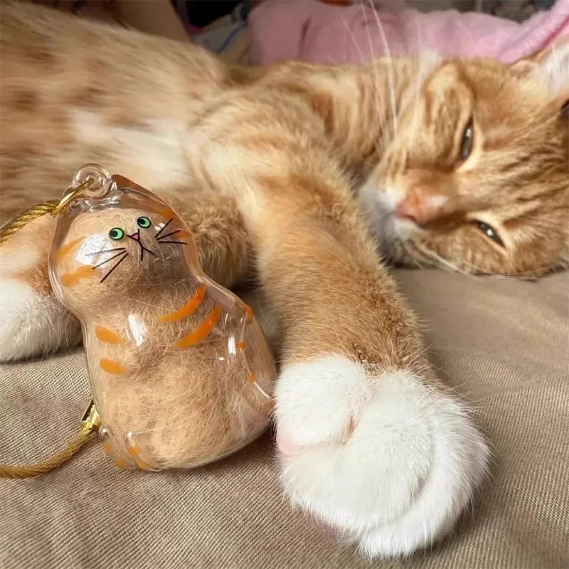 A Little Piece of You – Cat Fur Memorial Keychain
