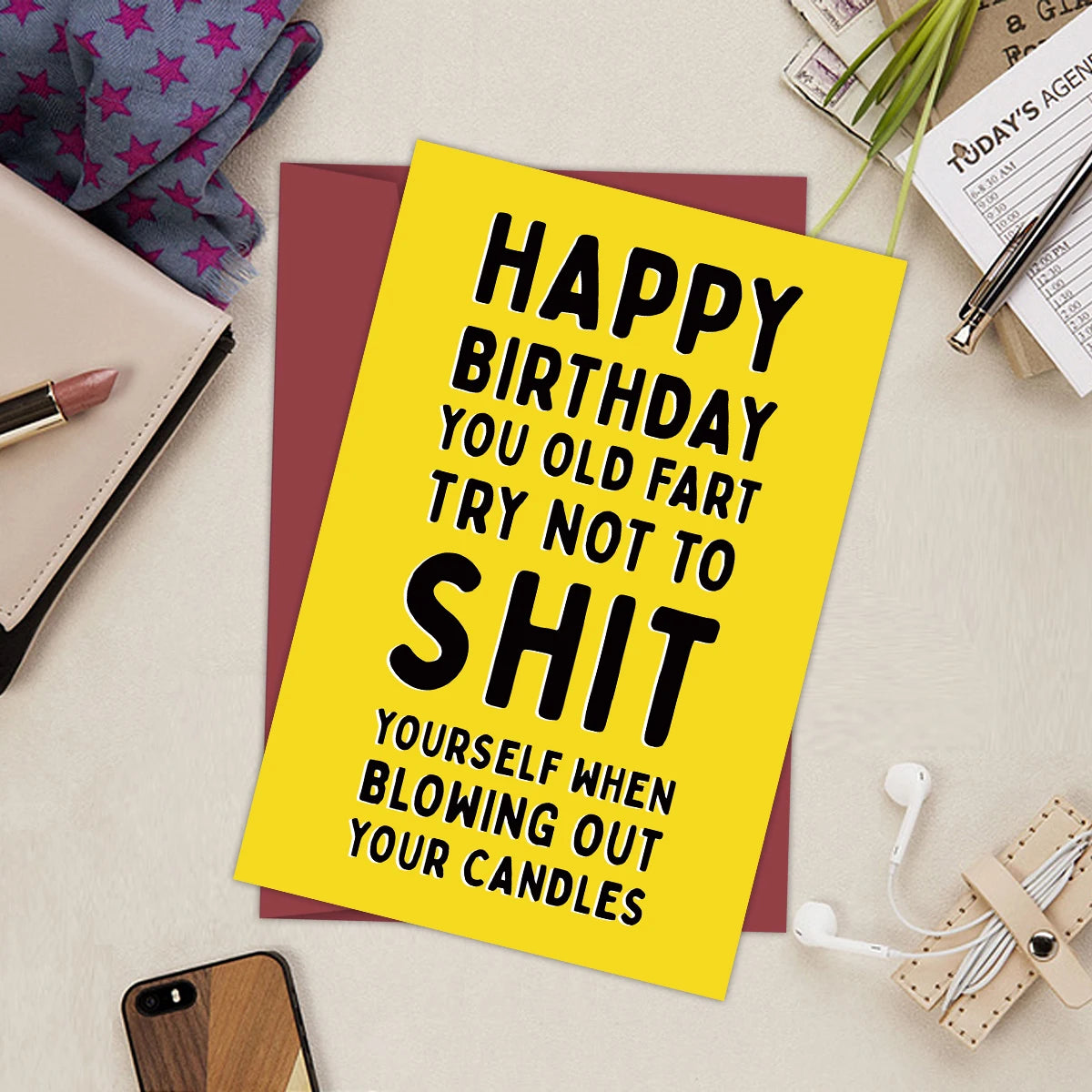 Funny Happy Birthday Card