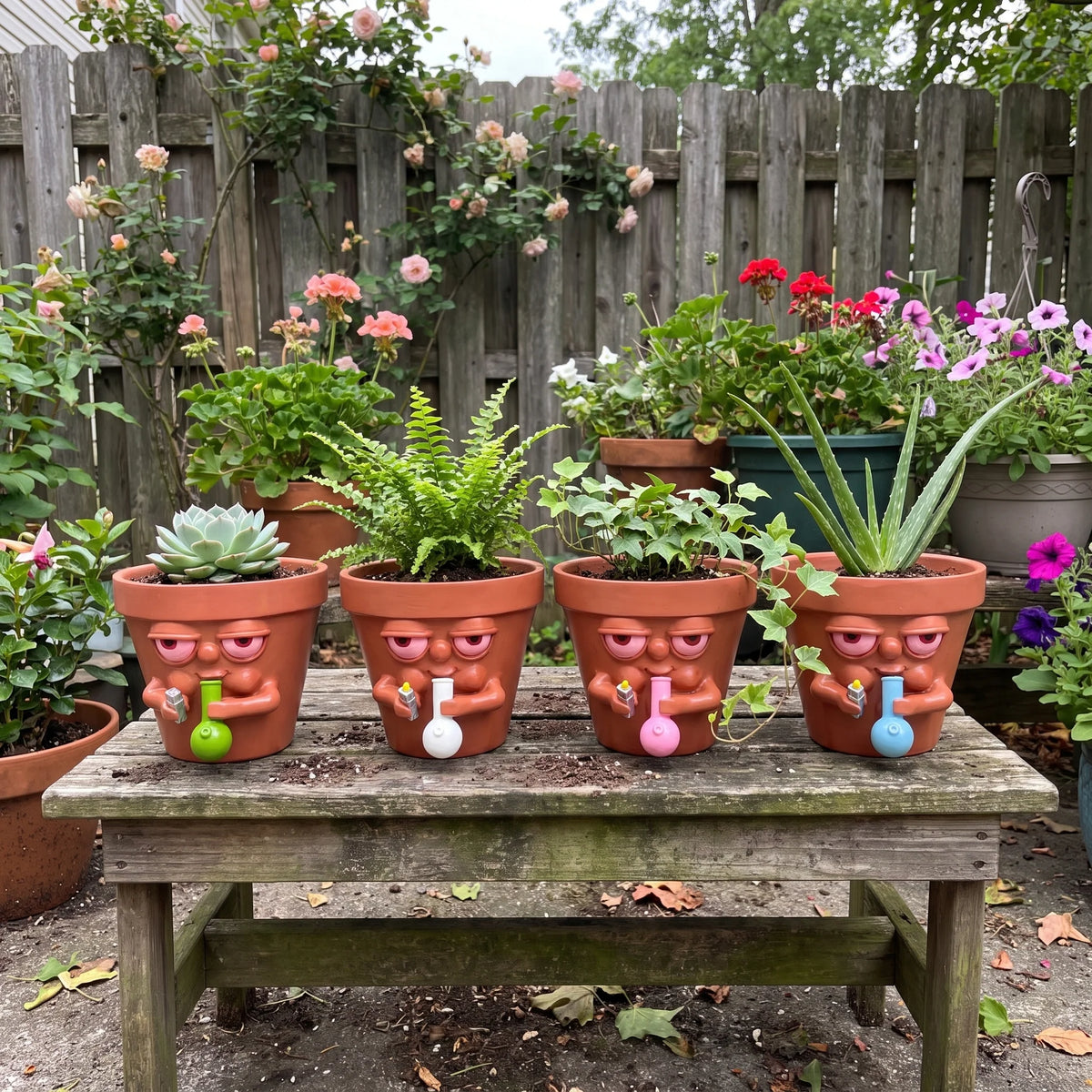 Funny Face Stoner Plant Pot 🌿😎