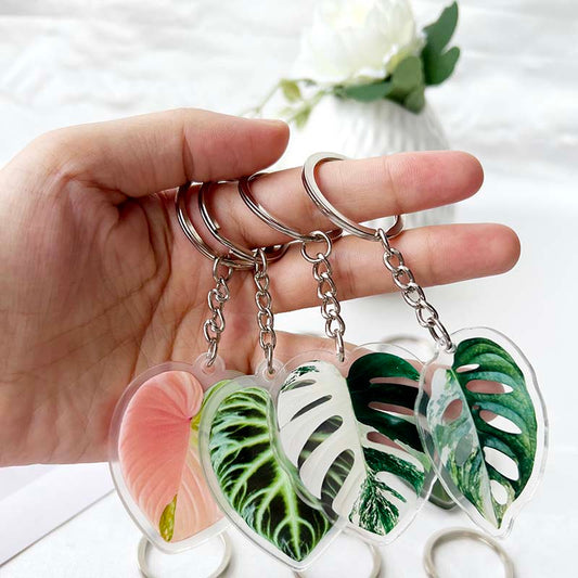 Plant Leaf Keychain